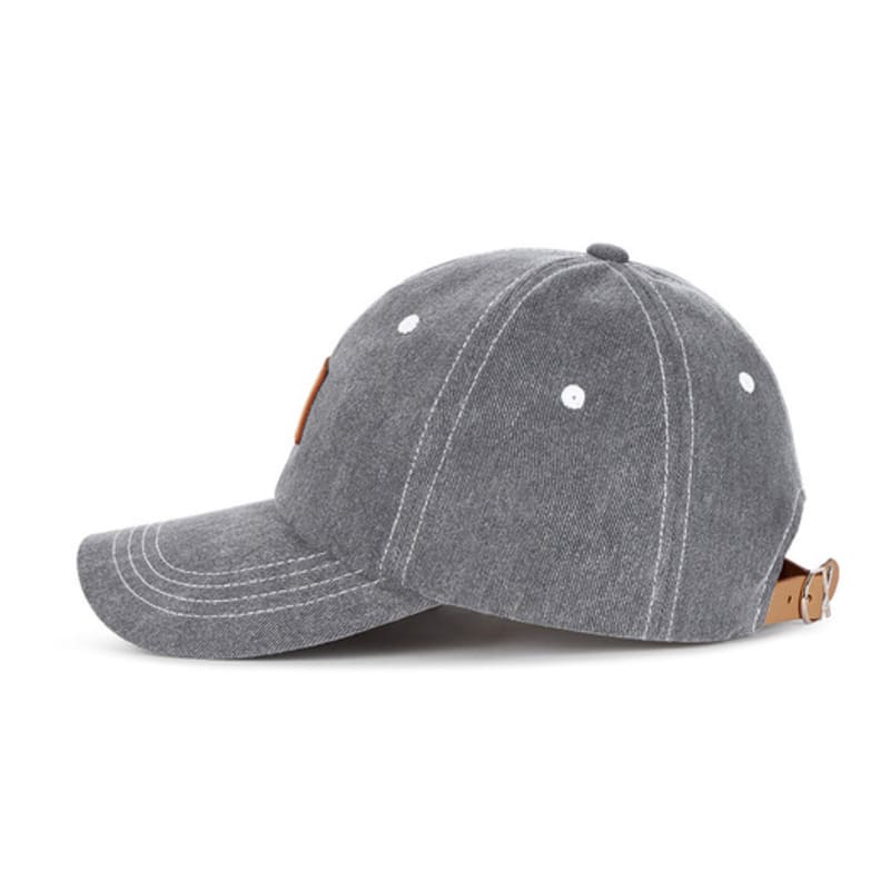 VARZAR VA Square Pigment Label Ball Cap Black