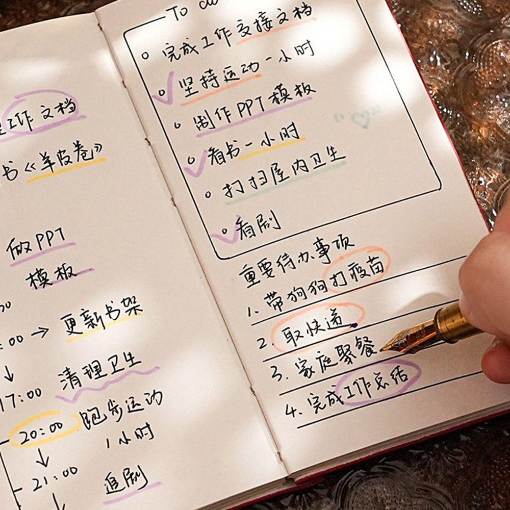 Thicken Paper Agenda Book Mini Journal Notepads Durable Memo Book Stationery Gift