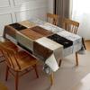 Cow Print Cowhide Fur Tablecloth, Western Cowboy Farm Animal Rectangular Washable Cover for Home Dining