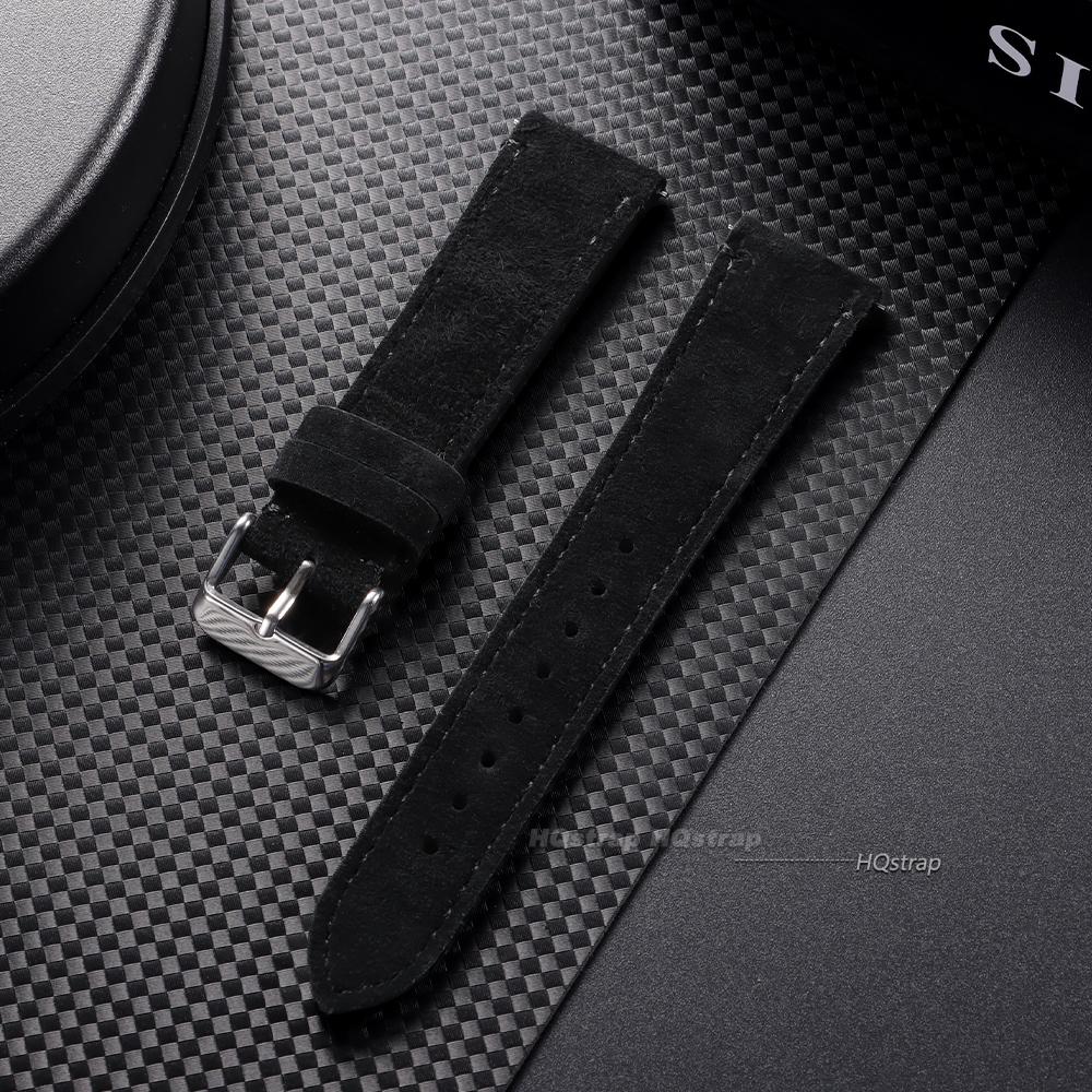 

20mm 22mm Vintage Suede Leather Watch Strap for Seiko Handmade Stitching Watchband for Rolex Universal Quick Release Bracelet 22mm