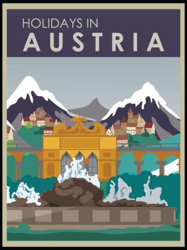 

Austria Vintage Retro Metal SignAluminum 20x30cm（7.8x11.8inch）