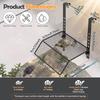 Turtle Basking Platform Turtle Habitat Ramp Adjustable Height Turtle Dock Floating Island Reptile Terrarium Aquarium Accessories