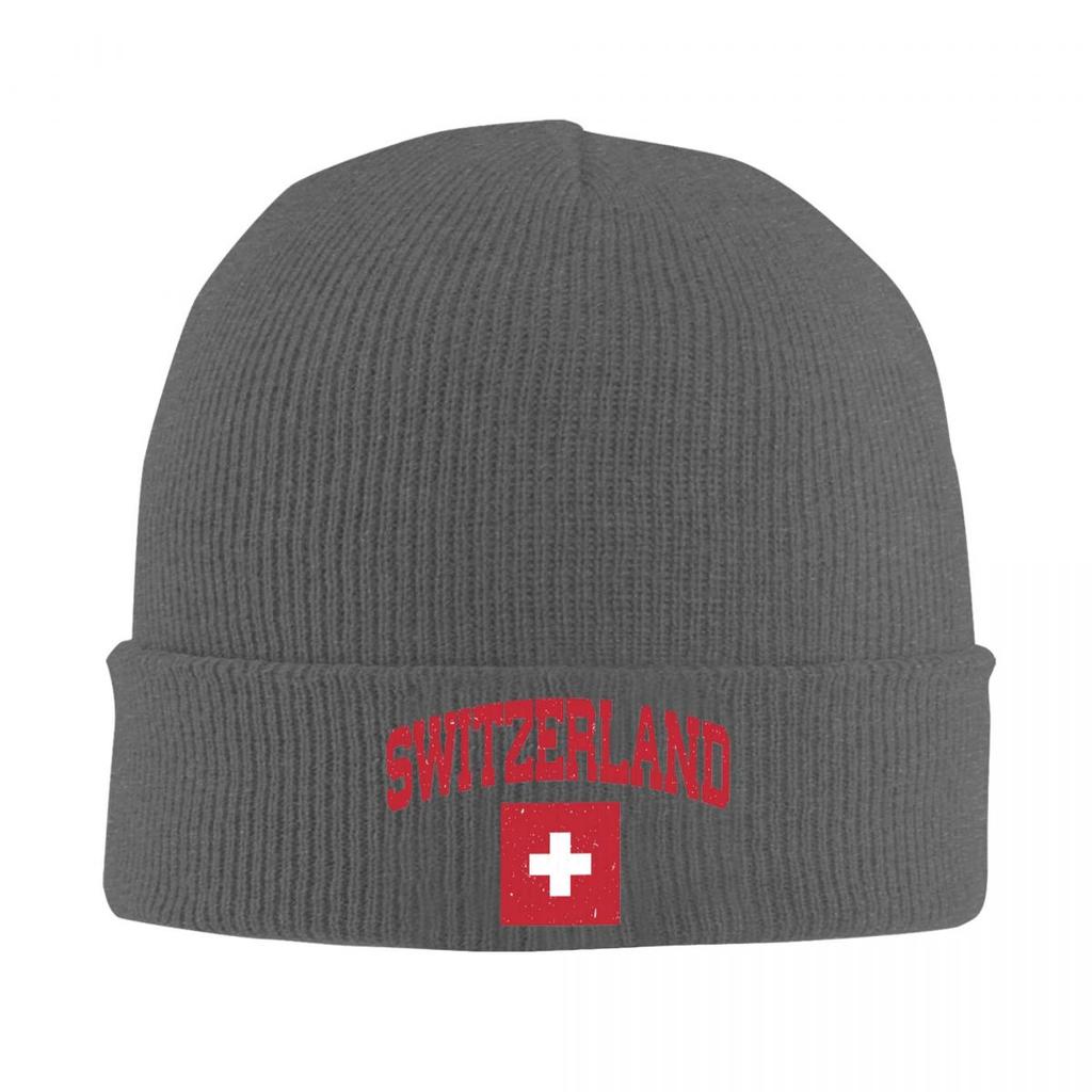 Coat Of Arms Of Switzerland Flag Warm Knitted Cap Winter Knit Bonnet Hat Skullies Beanies Hip Hop Caps for Unisex