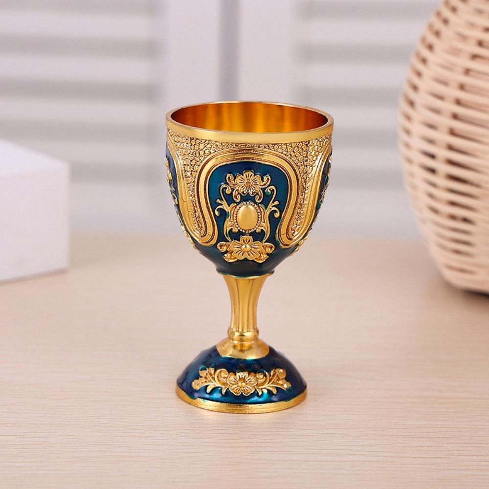 European Style Wine Glass Classic Metal White Wine Cup New Goblet  Family Friend Neighbor Gift