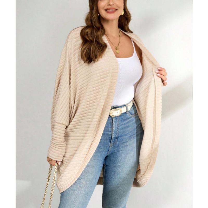 Women S Knitted Batwing Sleeve Cardigan Casual Autumn Outerwear