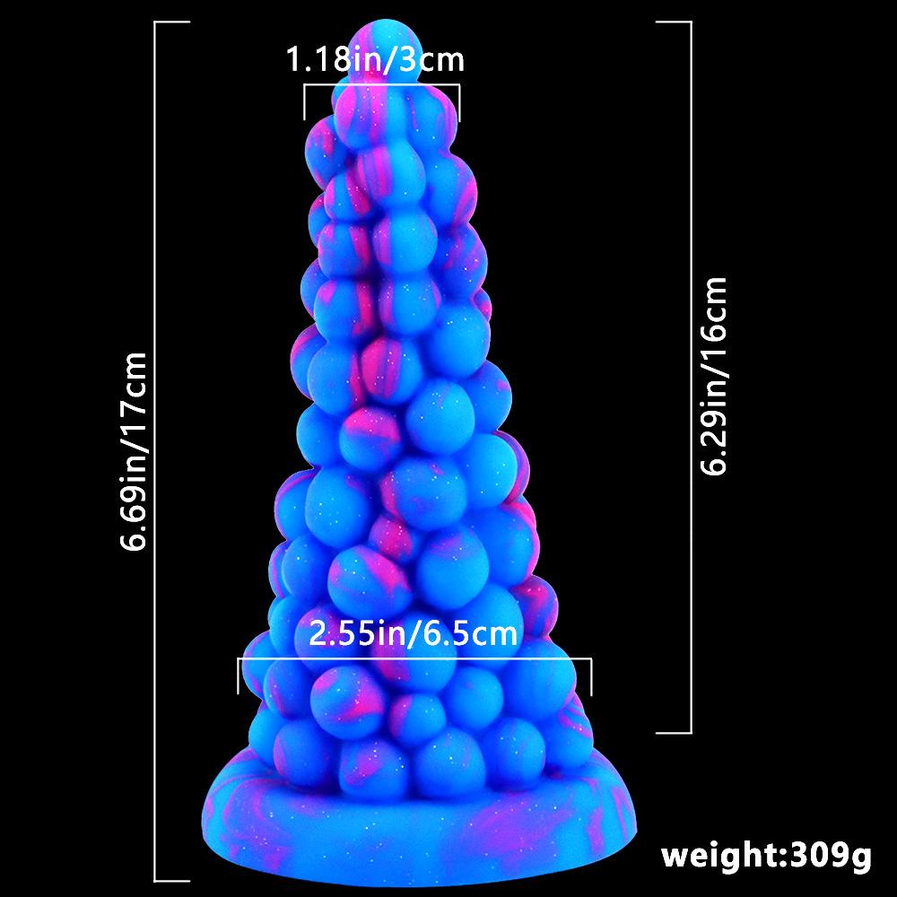 W kształcie stożka Sex Butt Plug Sex Toy Kształt winogron Dildo Anal Plug dla kobiety Włóż pochwę