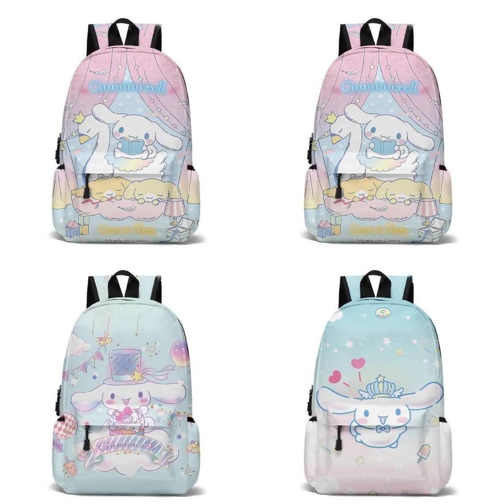 New Arrival Cinnamoroll Cartoon Backpack 20-35l Capacity, Gender-neutral, Breathable Design