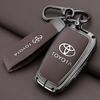 Car Key Case Cover Shell For 4 Button Toyota Prius Camry Corolla CHR C-HR RAV4 Land Cruiser Prado Fob Keychain Accessories