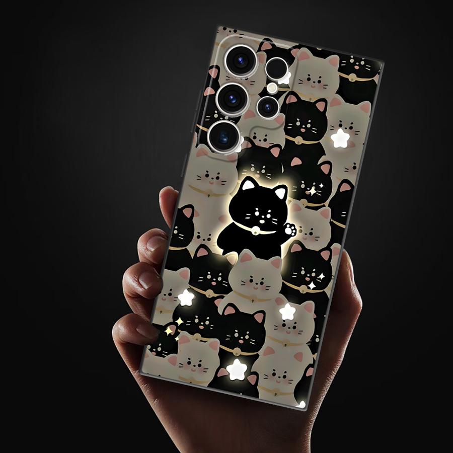 Painting Cat Phone Case for Samsung Galaxy S22 Plus S21 5G S21 FE S24 S25 Ultra S20 S23 Ultra S22 Ultra Cover