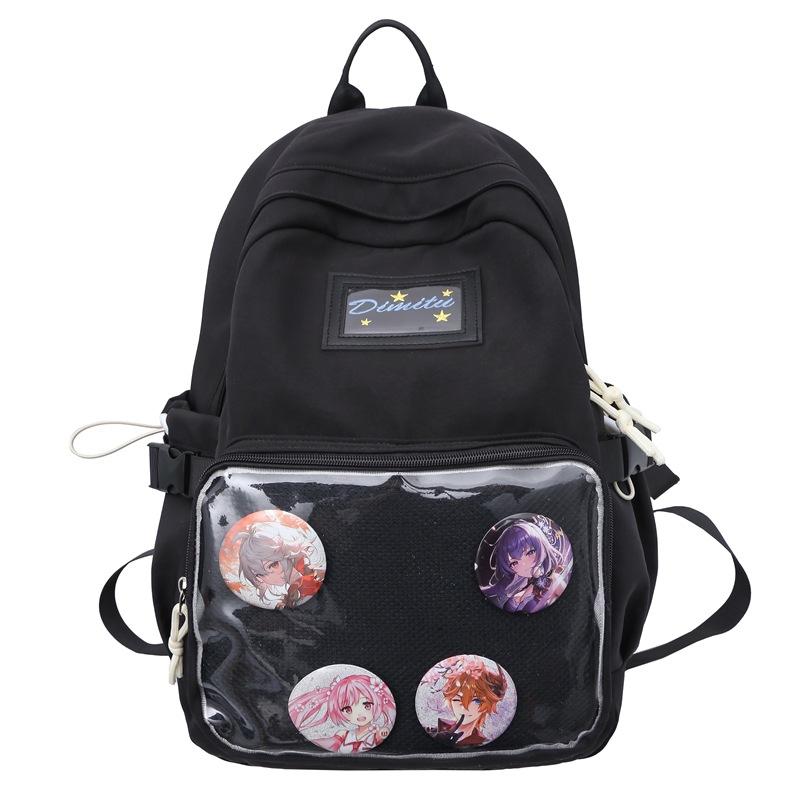 Large Capacity Casual Student Backpack Backpack for Class Junior High School Student Schoolbag Female