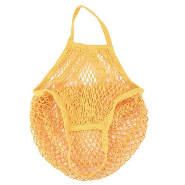 New Mesh String Shopping Bag Fashion Net Bag Reusable Fruit Storage Handbag Totes Women Shopping Mesh Bag Shopper Shoulder Bags
