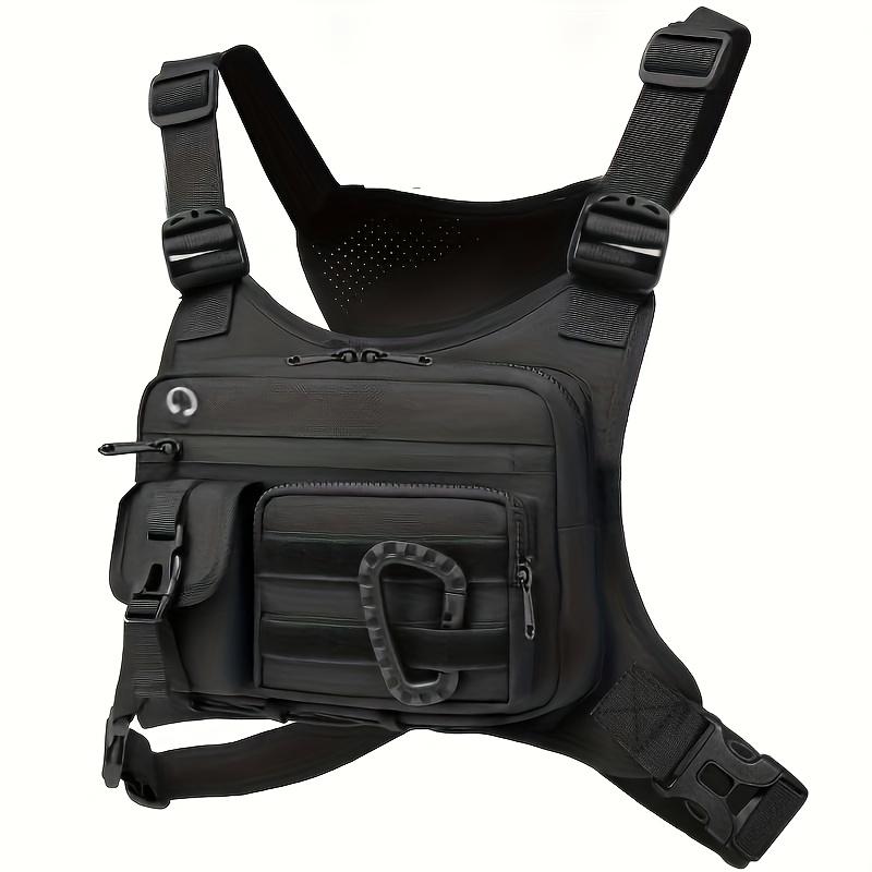 Sac de poitrine extérieur unisexe pour course à pied, cyclisme, gilet EDC, entraînements, sac de poitrine de sport, système pour hommes et femmes