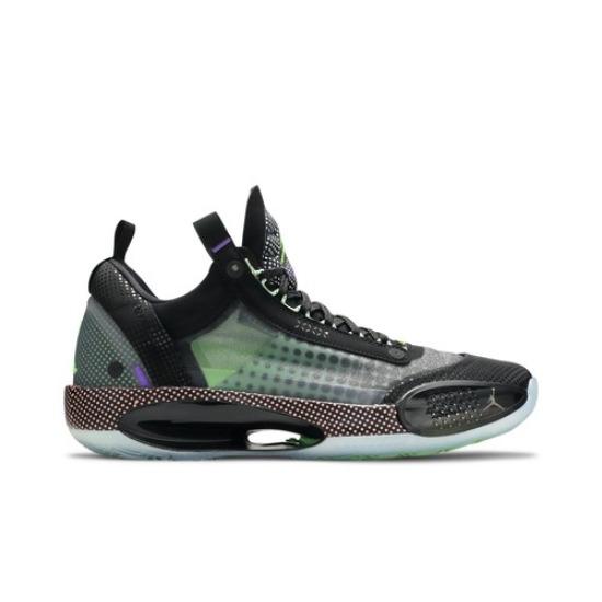 Air Jordan 34 Low Vapor Green Men's Black Green CZ7750-003