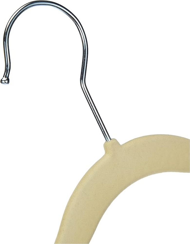 Amazon Basics 30-Pack Children's Clothes Hangers, Anti-Slip, Beige