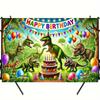 2D Plane Background Fabric for the Birthday Party of Fierce Dinosaurs Outdoor Celebration Polyester Fiber