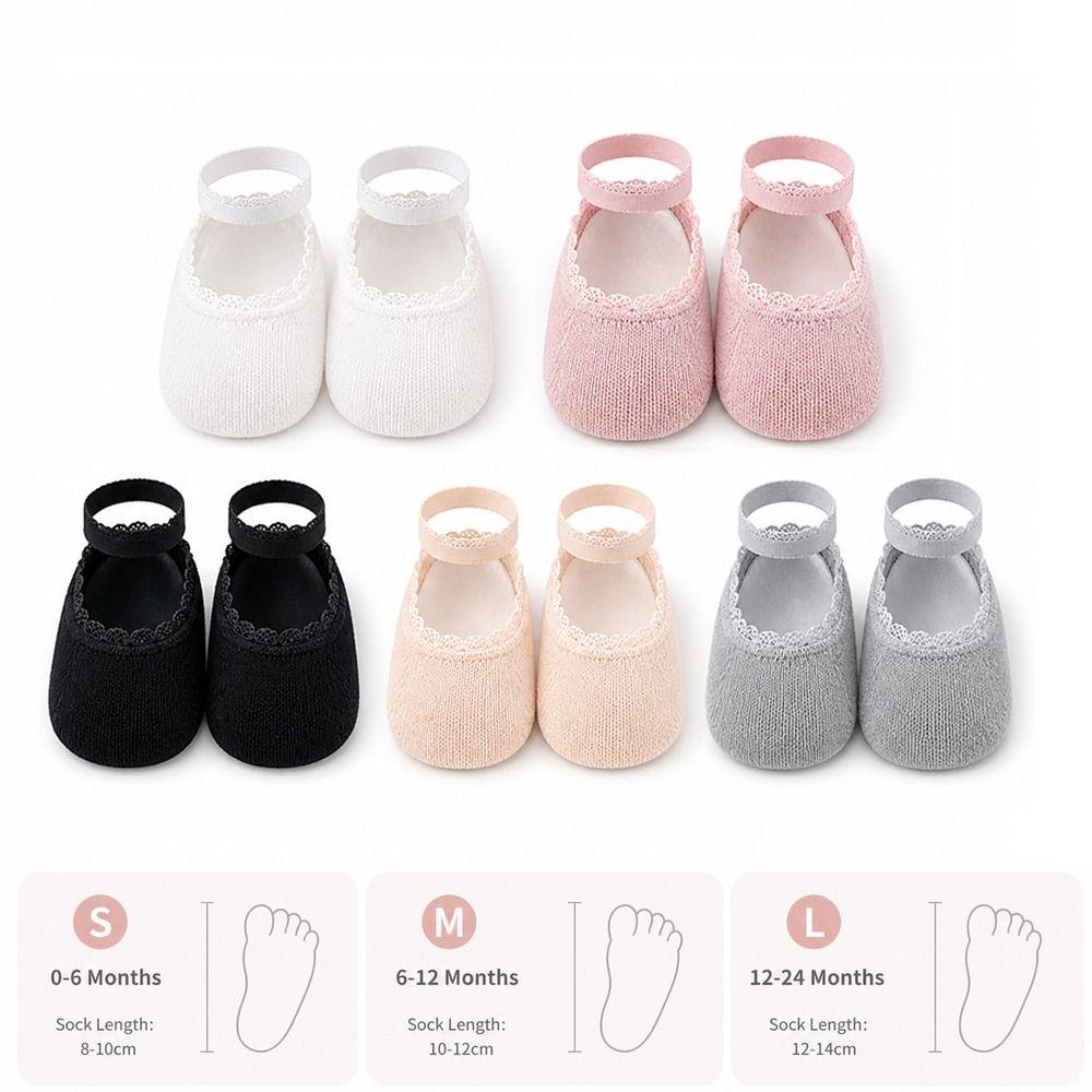 Soft Cotton Infant Lace Socks Solid Color Baby Socks New Newborn Socks Summer Baby Wear