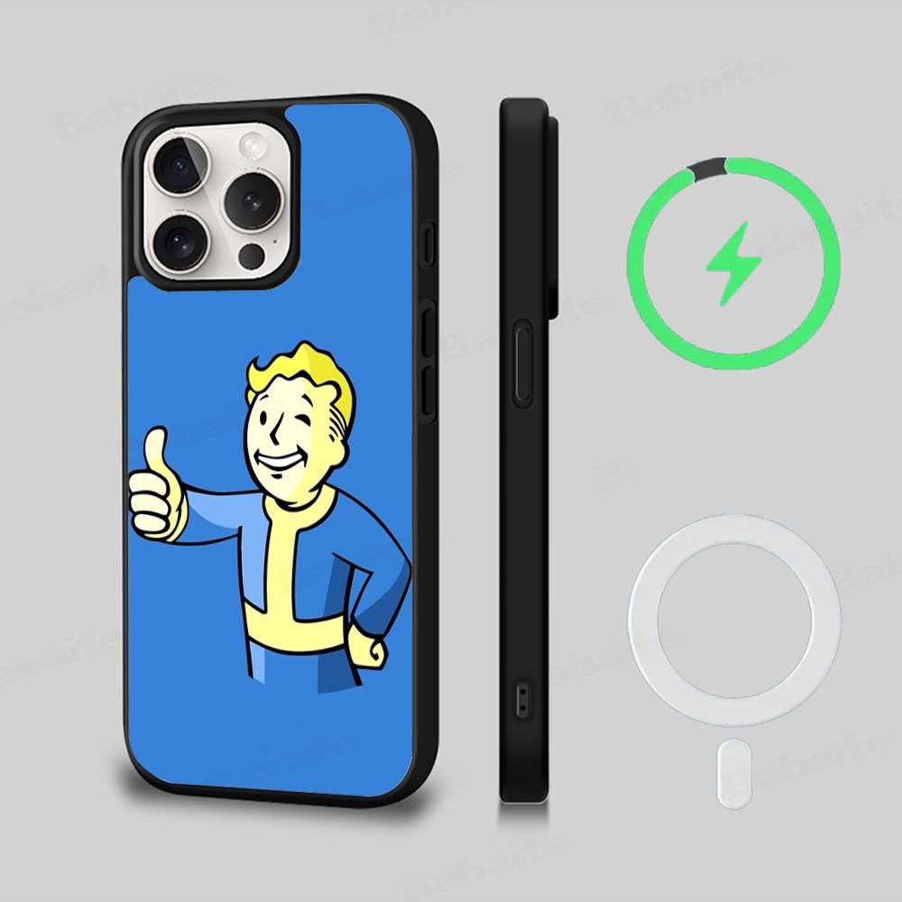 

F-Fallout S-Series 4 Cool Game Magnetic Wireless Phone Case For iPhone 17 16 15 14 Plus 13 12 11 Pro Max iPhone 13