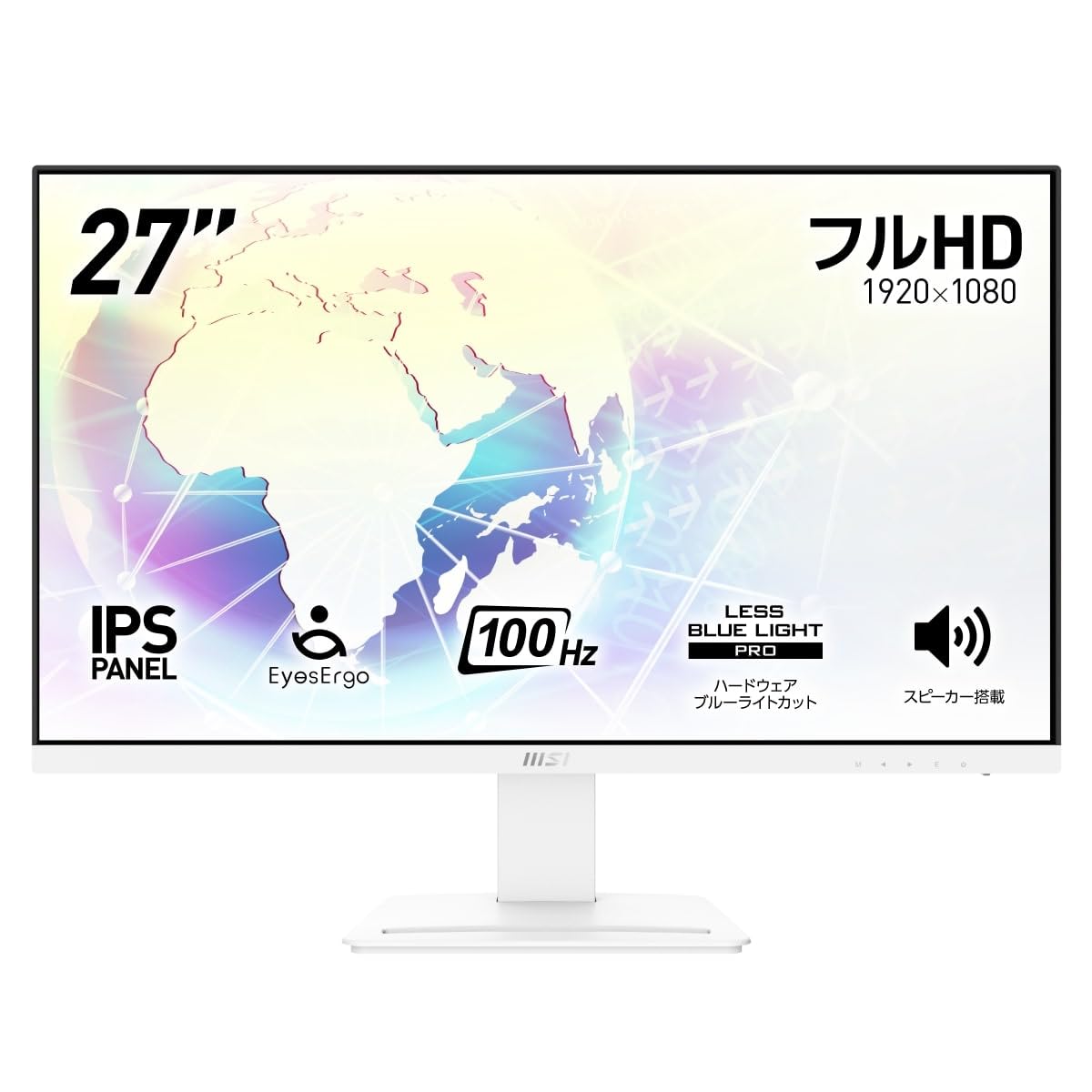

MSI PRO MP273AW Business Monitor IPS Panel Full HD27 inchHDMIDisplayPortD-subRefresh Rate 100HzHardware Blue Light CutAnti-FlickerVESA Compatible3