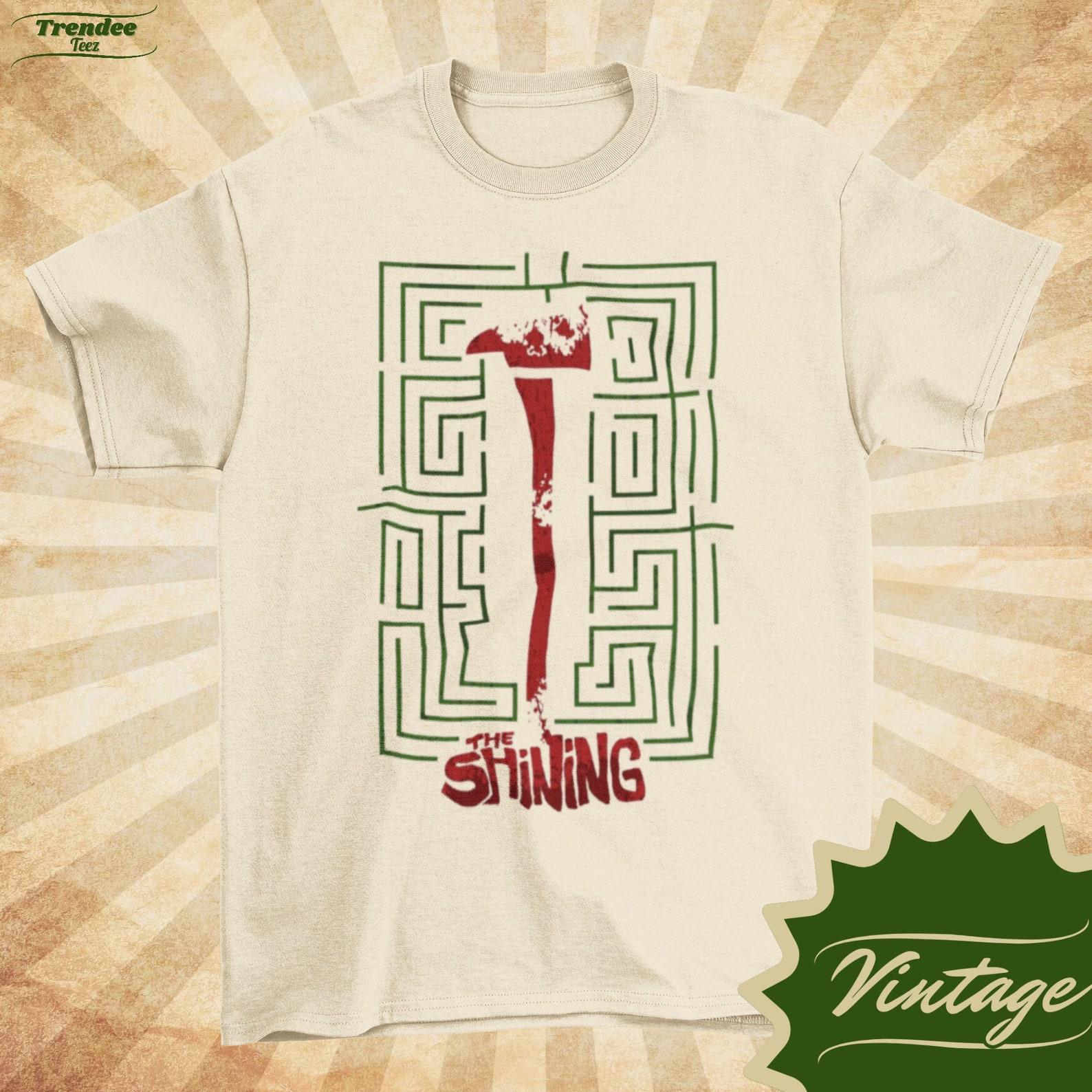 The Shining - Vintage Style Natural Crewneck T-shirt - Unisex | Movie poster shirt | 2XL