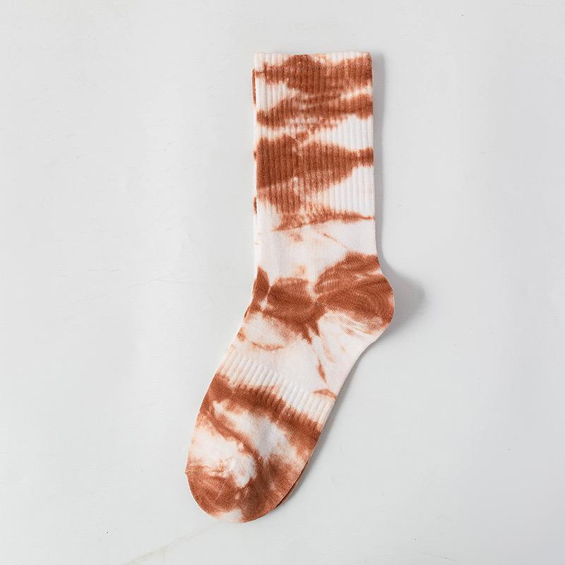 ABIF1 Long Tube Tie Dyed Hook Socks, Explosive Street Wear, Trendy and Fashionable Socks, Unisex Skateboarding, Sports, Leisure, and F