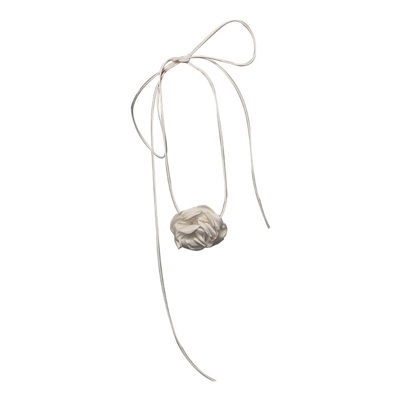 Lace Flower Necklace Vintage Romantic Ribbon Choker Chain Necklace Wedding Bohemian Lace Flower Collar Choker Jewelry