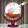 Amazon Globe Decanter Whiskey Glass Set with Map Bar Tools Gift for Men