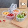 Multifunctional Double-Layer Food Storage Container, Airtight and Microwave Safe, Ideal for Kitchen, Camping and Daily Meal Use.