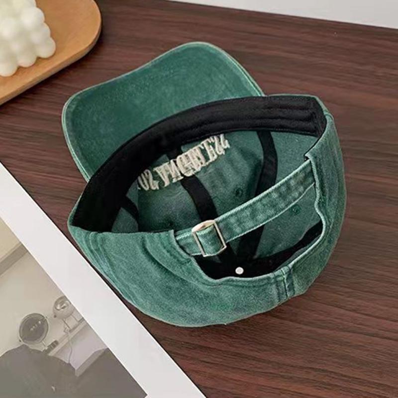 New Trendy Fashionable Cotton Cap For Women Letter Embroidered Stitching Kpop Baseball Cap Female Adjustable Hat Casual Leisure Streetwear Hat