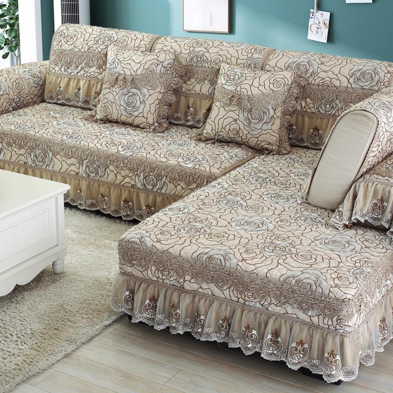 High-grade Sofa Cushions, All-season Universal Leather Sofa Covers, Scarves, Anti-slip Cushions, Skirt Chaise Cushions
