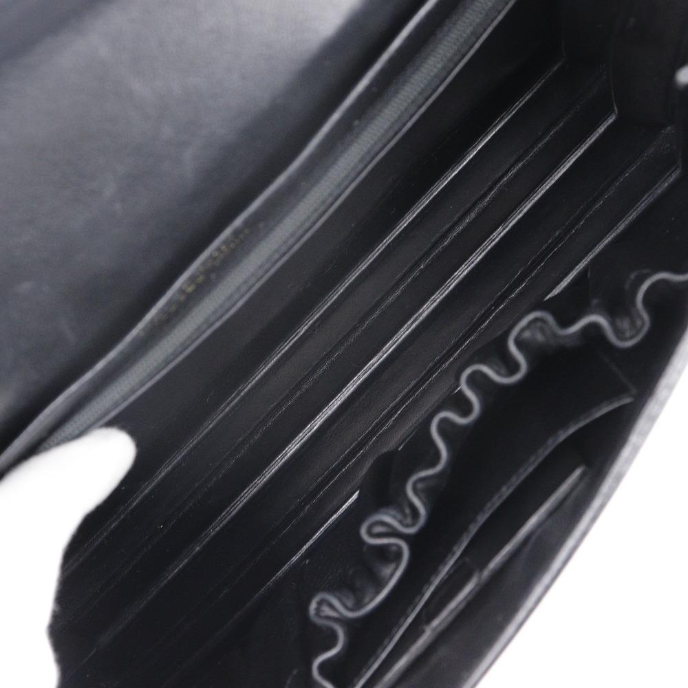 Morabito One Belt Shoulder Bag Black Calfskin Women Used