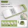 Multifunctional Stainless Steel Vegetable Slicer & Julienne Grater with Hand Guard