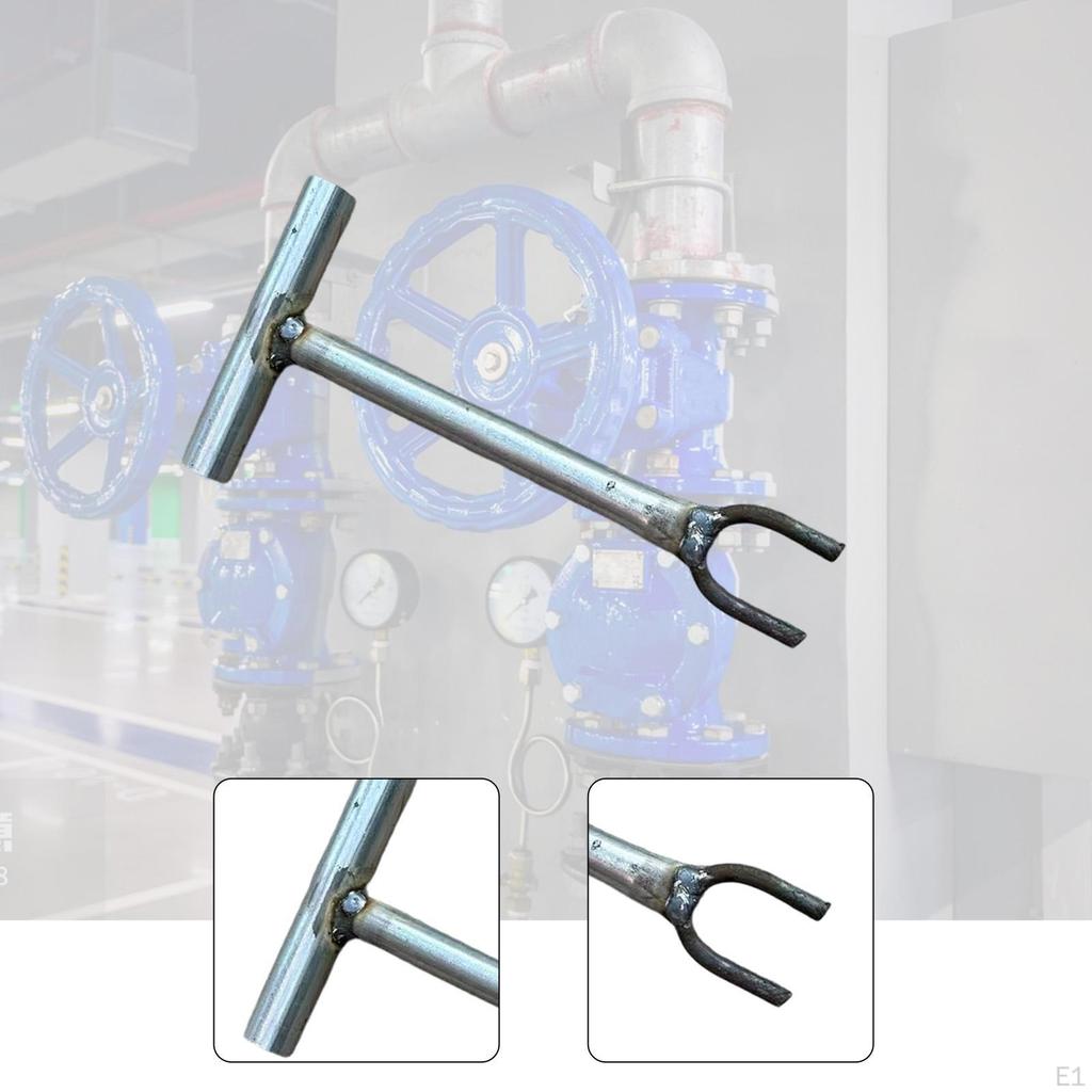 Chiave a Forchetta Forma Valvola Contatore Acqua Robusta Portatile Solida Chiave di Chiusura Riparazione Idraulica