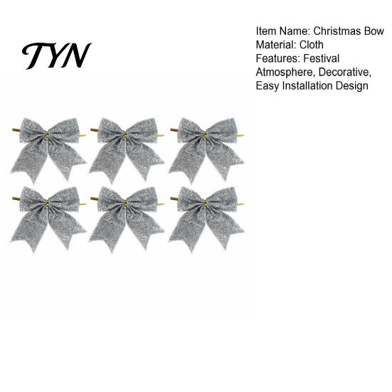 Luxury Style Christmas Tree Toppers Glitter Bow, Gold Sparkling Ribbon Hanging Ornament for Versatile Fabric Bows Parties Wreath Gift Box,