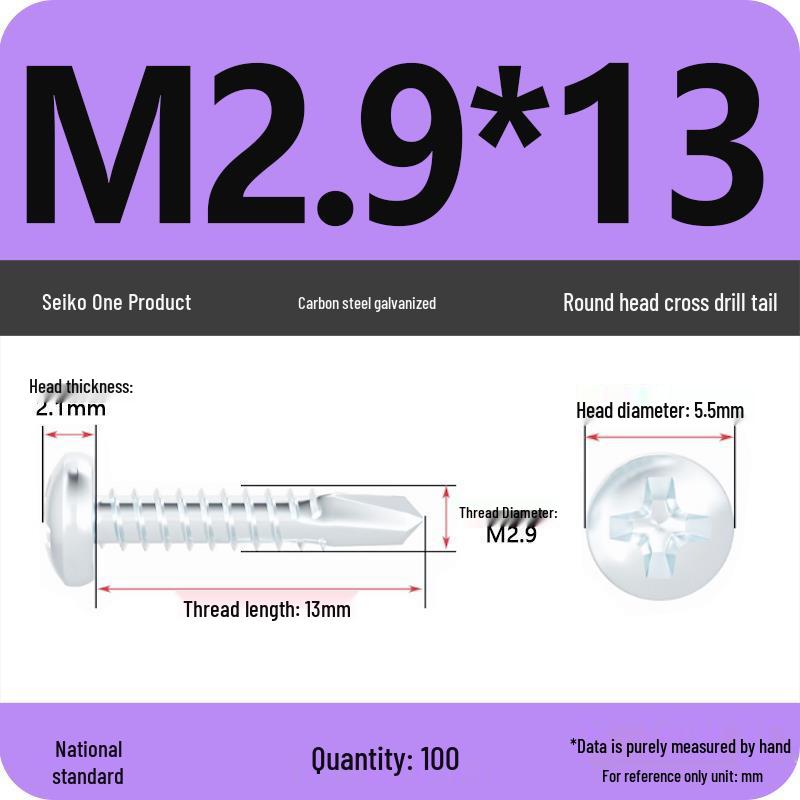 National Standard Hardened Galvanized Phillips Self-Drilling Self-Tapping Screws for Sheet Metal