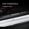 4Pc Car Threshold Protector Transparent Decorative Badge 3D Sticker For BMW M E34 E36 E60 E90 E46 E39 E70 F10 F20 F30 X5 X6 X1 M3 M5 M6 E71 F01 F02
