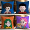 Fashion Pop Man Cushion Cover Soft Washable Pillow Case Multi-Scene for Couch Bed Travel Office Use