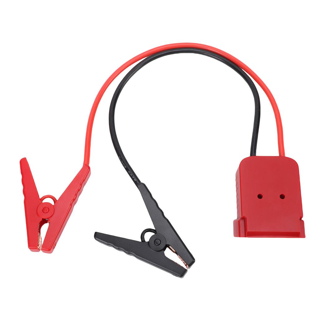 Car Battery Jumper Cable with Adapter Automotive Battery Booster Cable Replacement Emergency Jumper Cable Clamps 0.5m
