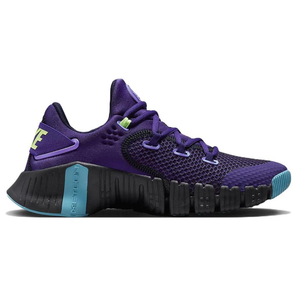 Nike Free Metcon 4 Women's Training Shoes Deep Purple Blackened Blue Baltic Blue Barely Volt CZ0596-500