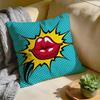 Cushion Cover Washed Linen Soft Breathable Decorative Case for Sofa Home Pillow Cover Roy Lichtenstein