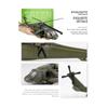 1/64 Model vrtulníku Black Hawk ze slitiny s výstavním stojanem a dárkovým balením Realistické zvukové a světelné efekty Ideální pro vystavení