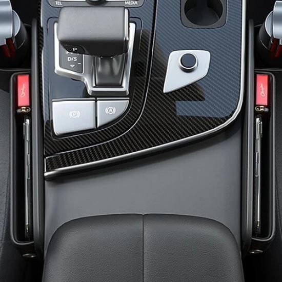 Leather Car Seat Gap Organizer Multifunction Console Crevice Filler Side Storage