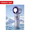 Portable Handheld Fan 100 Speed Mini Cooling Desk Fan Quiet Handheld Fan with Digital Display USB Rechargeable Table Fan