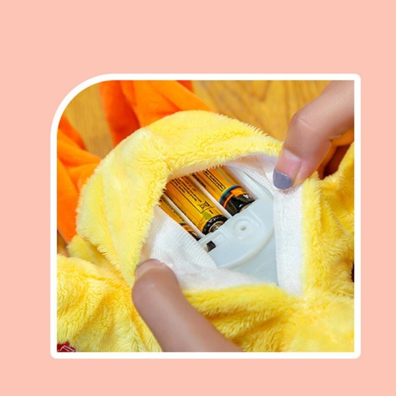 Electric Duck Plush Toy Multifunctional Sing Talk Cute Soft Comfortable Duckling Walking Toy For Gifts Battery Song Version