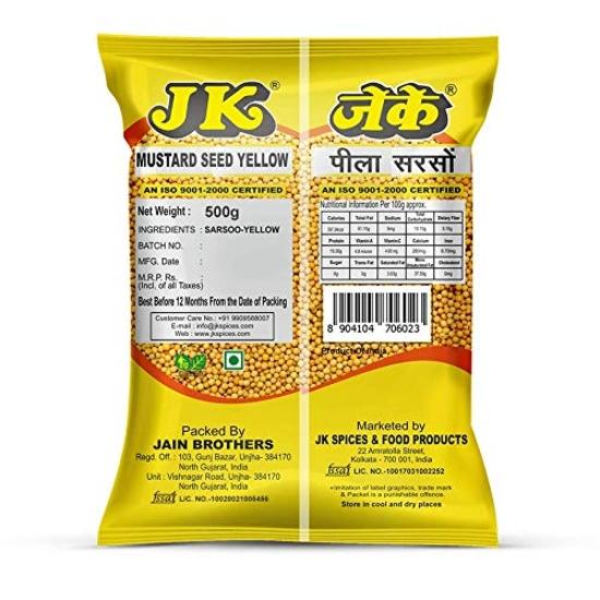 JK Žlutá hořčice, 500 gramů | Sarsoo Seeds (Peeli Sarsoo) | Sarson