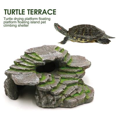Aquarium Dekoration Schildkröten Felsen Verzierungen Lassen Sie Schildkröten eine Natürliche Umgebung Genießen Design für Innenbereich des Aquariums