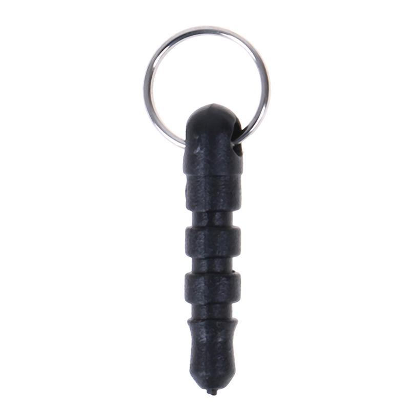 50 Pz 3,5 Mm Universale Nero Spina Cuffie Auricolari per Telefono con Anello Forato