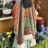 Ethnic Style Knitted Shawl Pullover Cape - Women's Warm Travel Cloak
