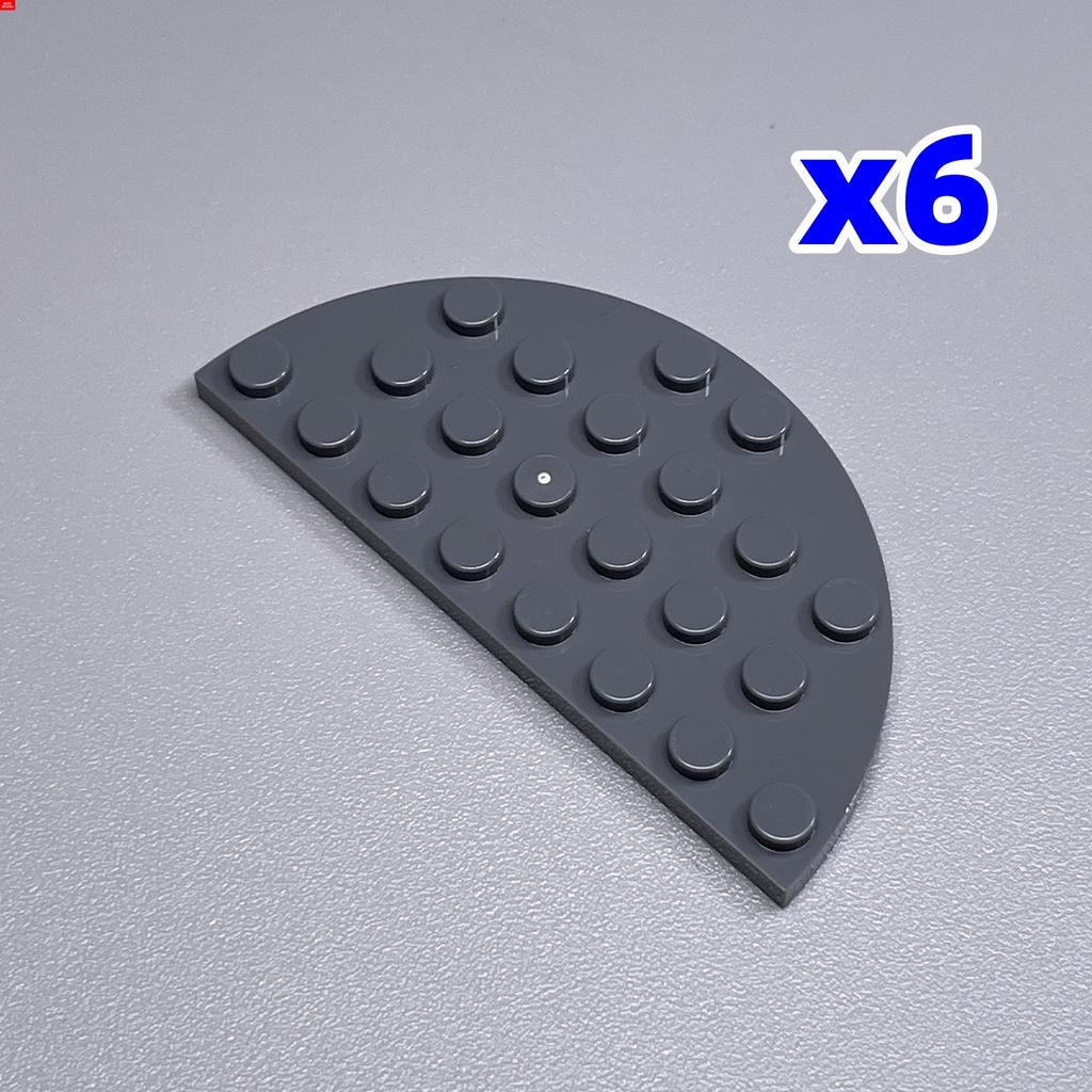 MOC Bricks 4x8 Round Plate Black Dark Grey Building Blocks Part Toys Accessories Princess Girl Dolls