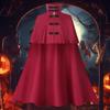 Medieval Hooded Cloak Gothic Long Trench Cape Costume For Halloween Party