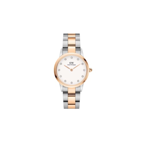 [Official Shop/2-Year Warranty/Authentic Import] Daniel Wellington DW Women's Iconic Link Lumine 28mm Watch, Stylish, Popular, and Cute with Crystals,